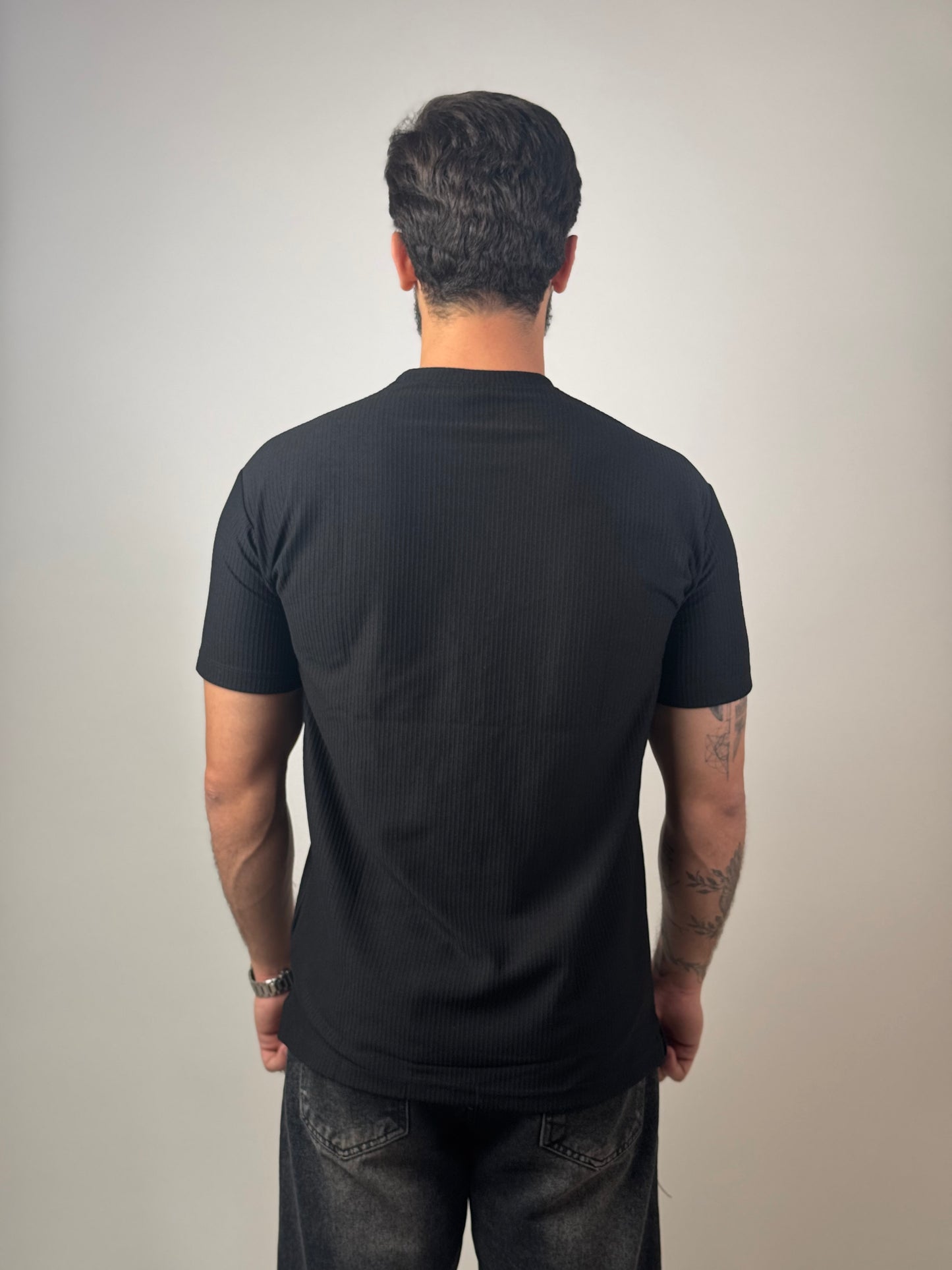 Luxe Rib Tee "Black"