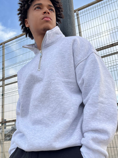 Half-Zip Sweater "White"