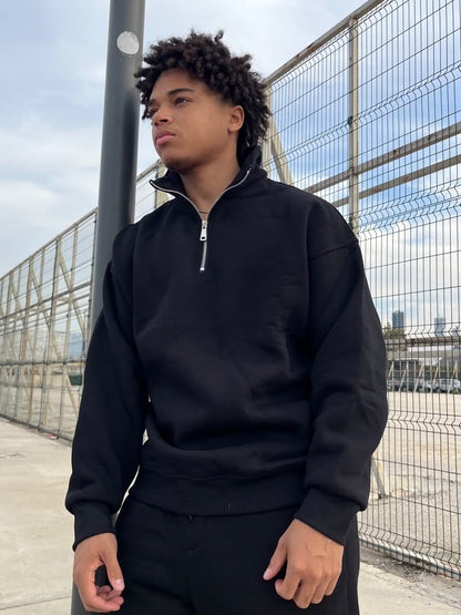Half-Zip Sweater "Black"