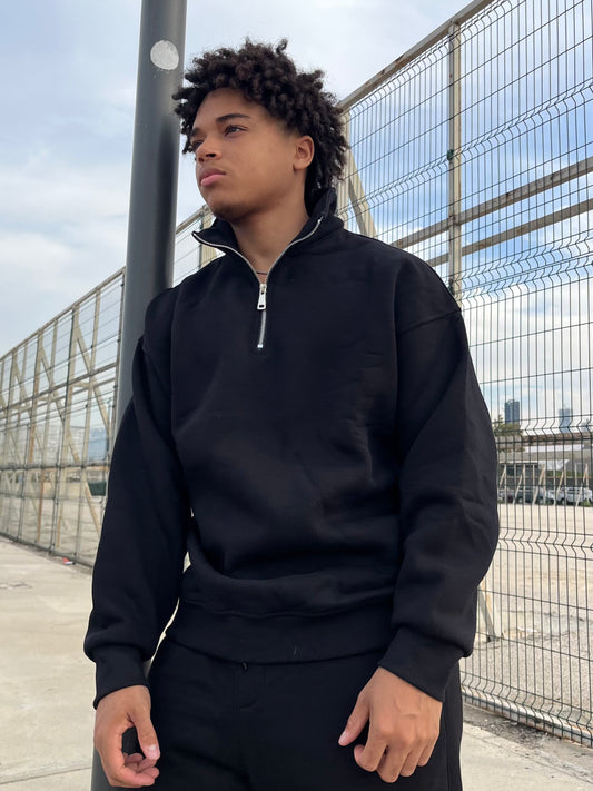 Half-Zip Sweater "Black"