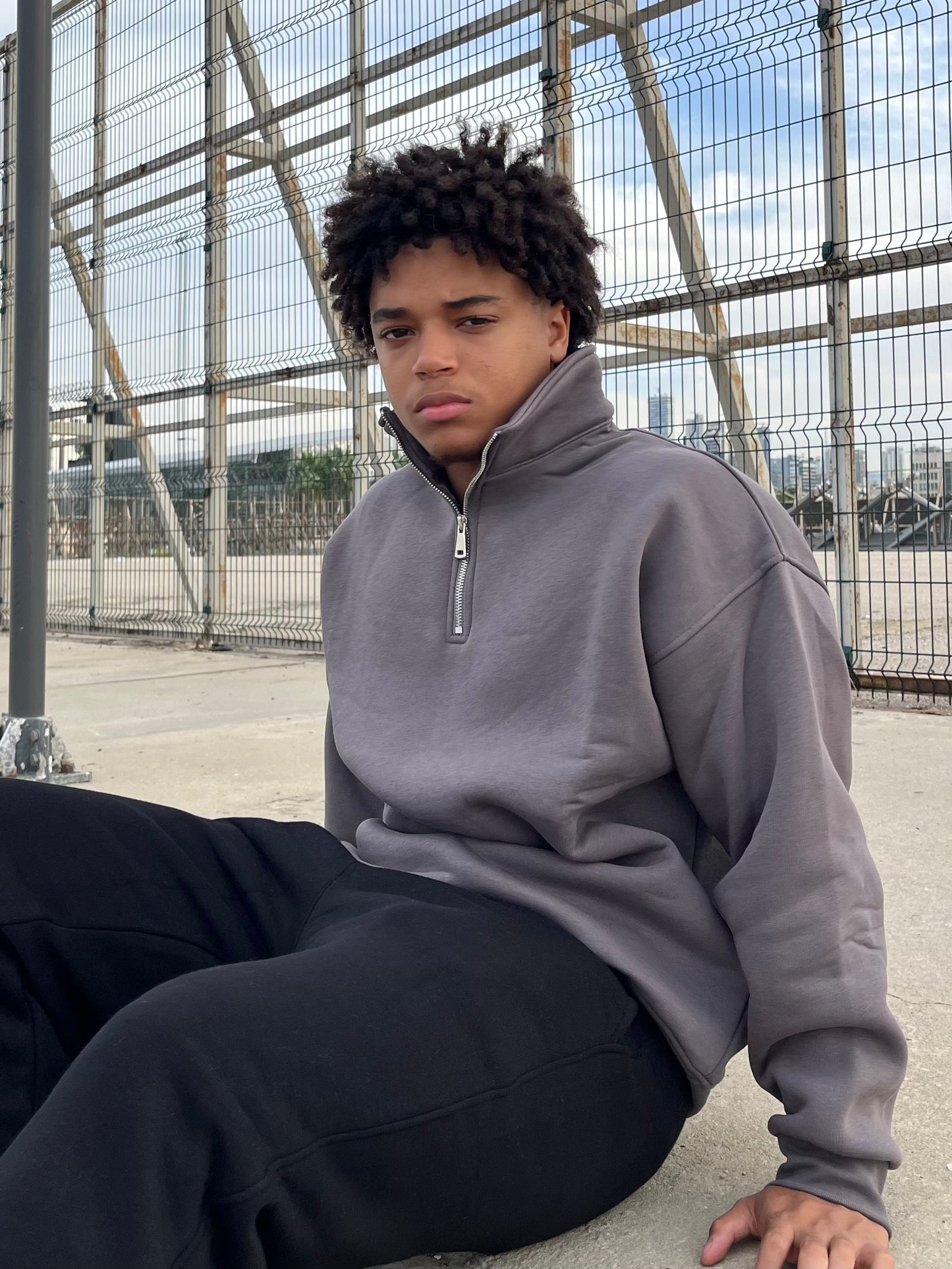 Half-Zip Sweater "Earth"