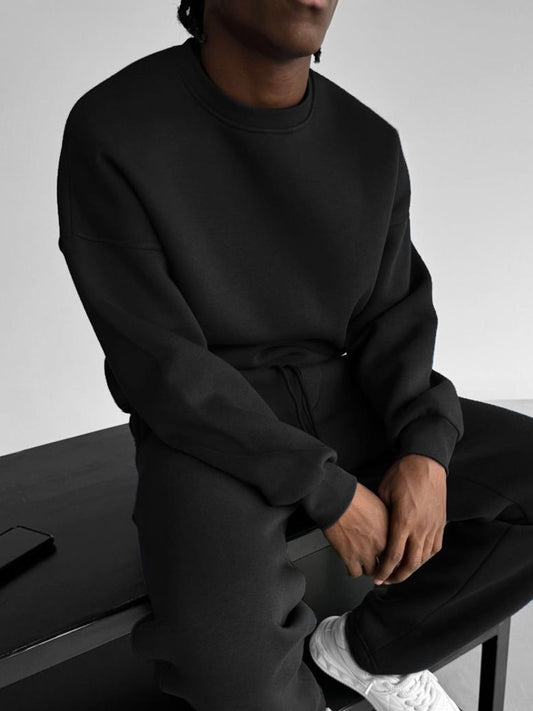 Oversized Basic Sweater "Black"
