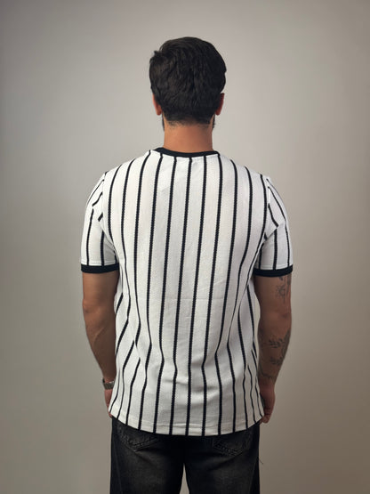 Striped Tee "White"
