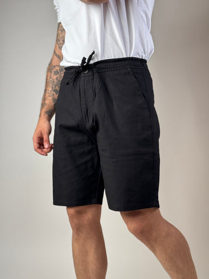 Linen Shorts "Black"