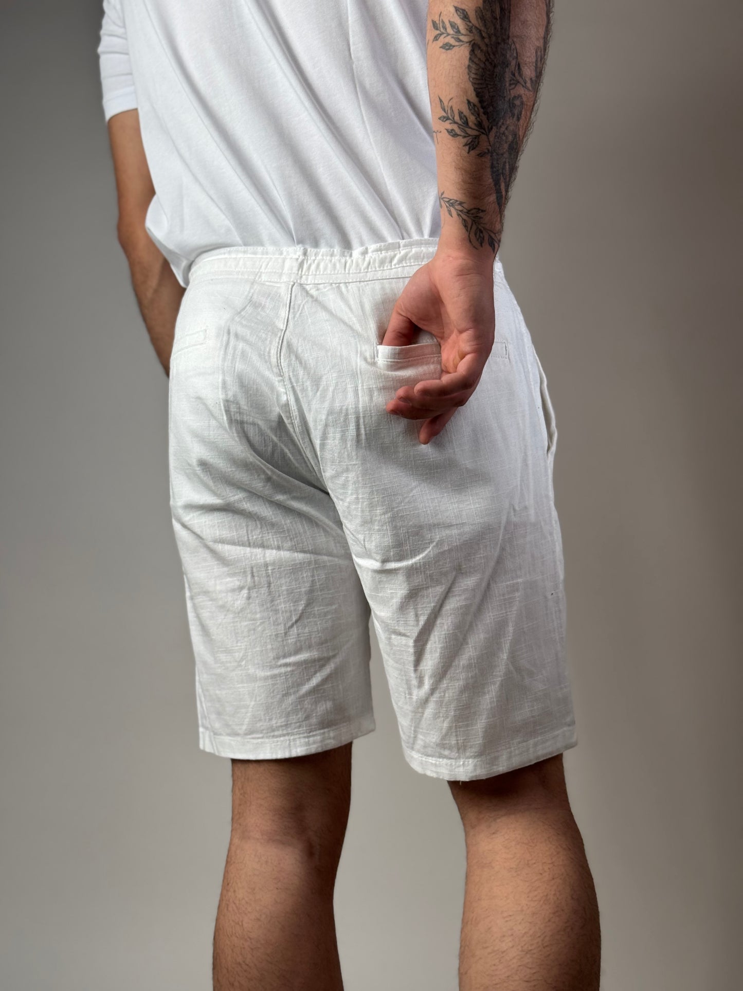 Linen Shorts "White"