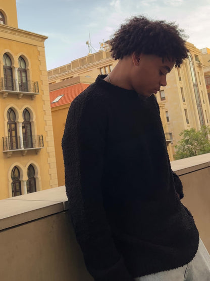 Fuzzy Sweater "Black"