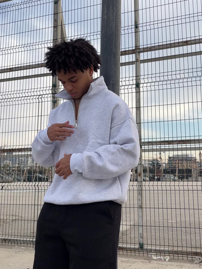 Half-Zip Sweater "White"